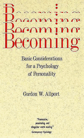 Cover of Becoming: Basic Considerations for a Psychology of Personality (The Terry Lectures Series)
